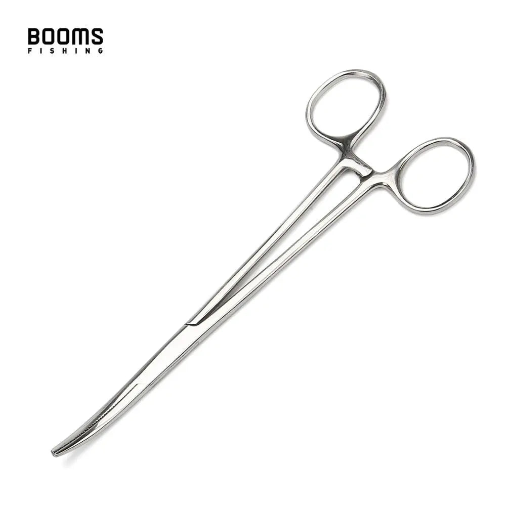 Stainless Steel Forceps Fish Hook Remover Curved Tip Clamps