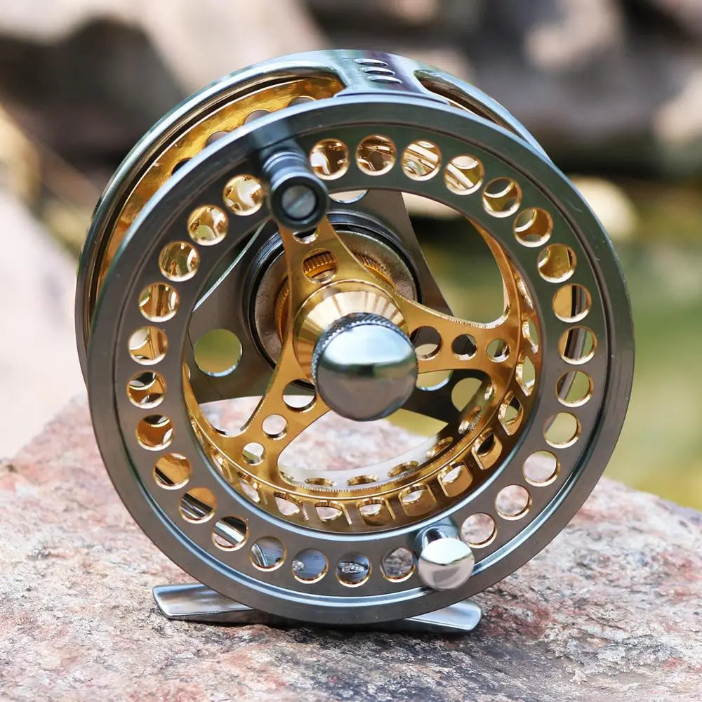 Aluminum Alloy Fly Fishing Reel Large Arbor with Die Cast Pre