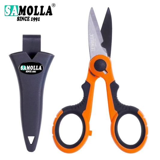 420 Stainless Steel Fishing Scissor With Holster Samolla