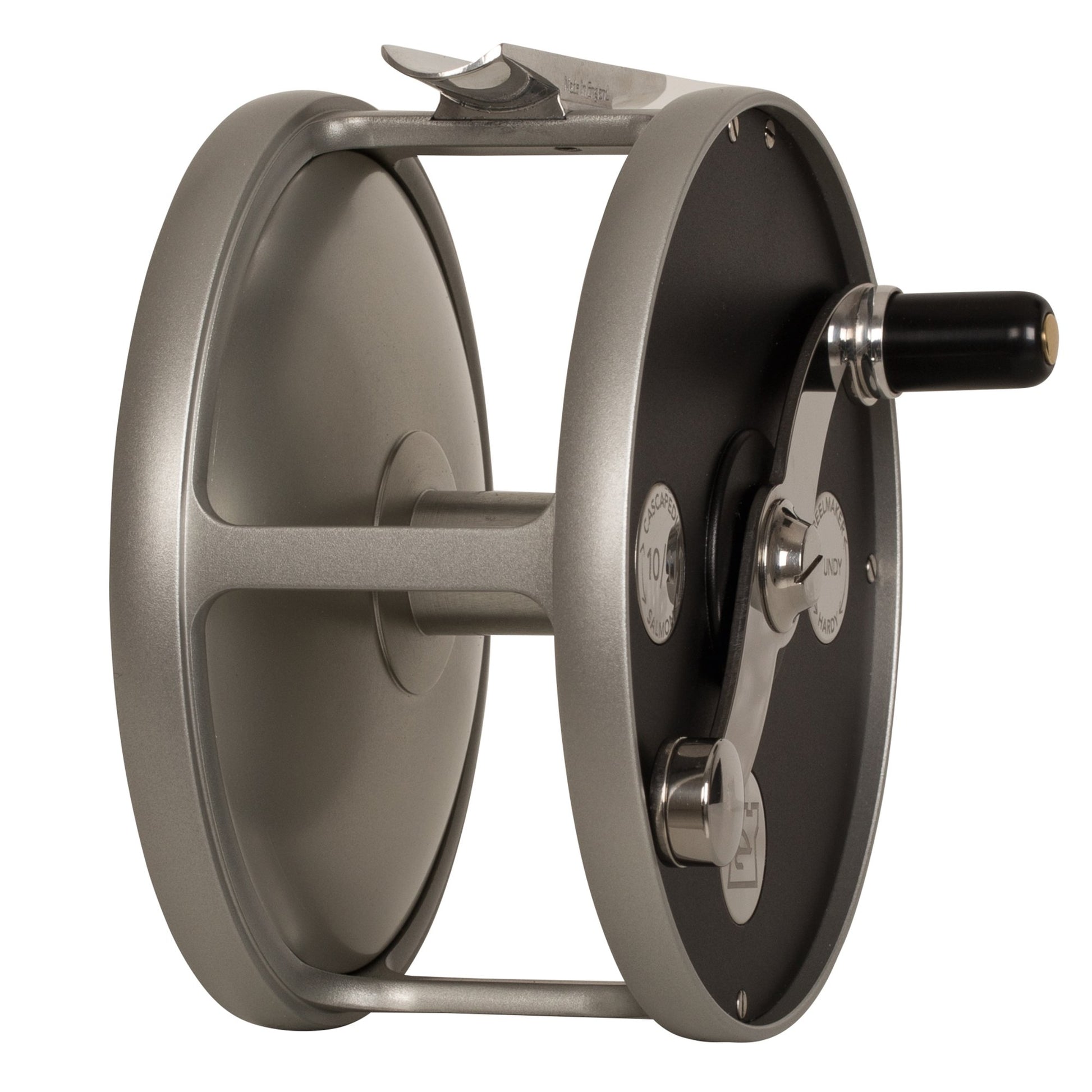 HARDY Cascapedia Fly Fishing Reel - Right/Left Reel Handle Position - Black/Silver  northatlanticfishing.com