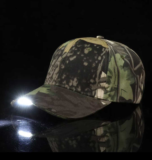 Camouflage Cap with LED Peak - %www.nafni.com%