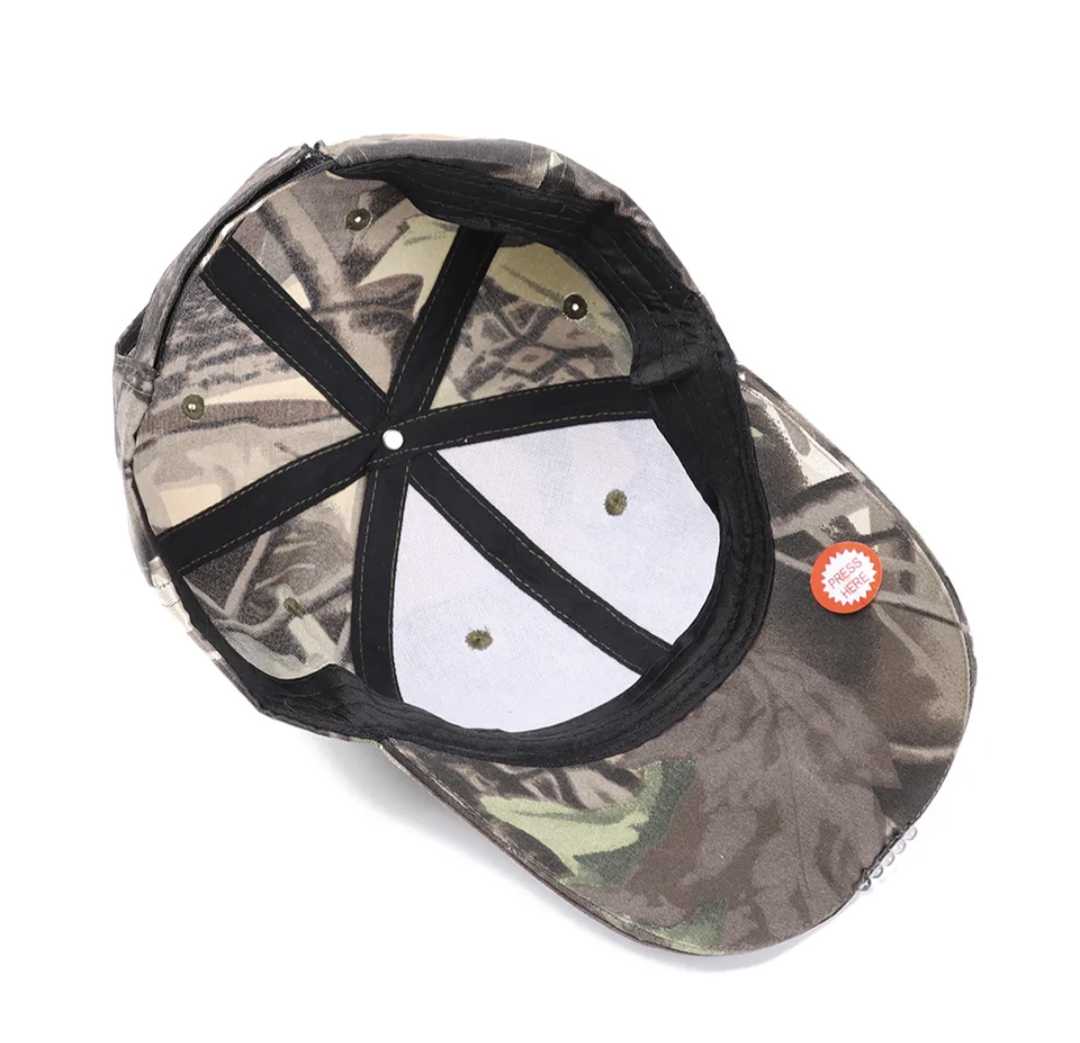 Camouflage Cap with LED Peak - %www.nafni.com%