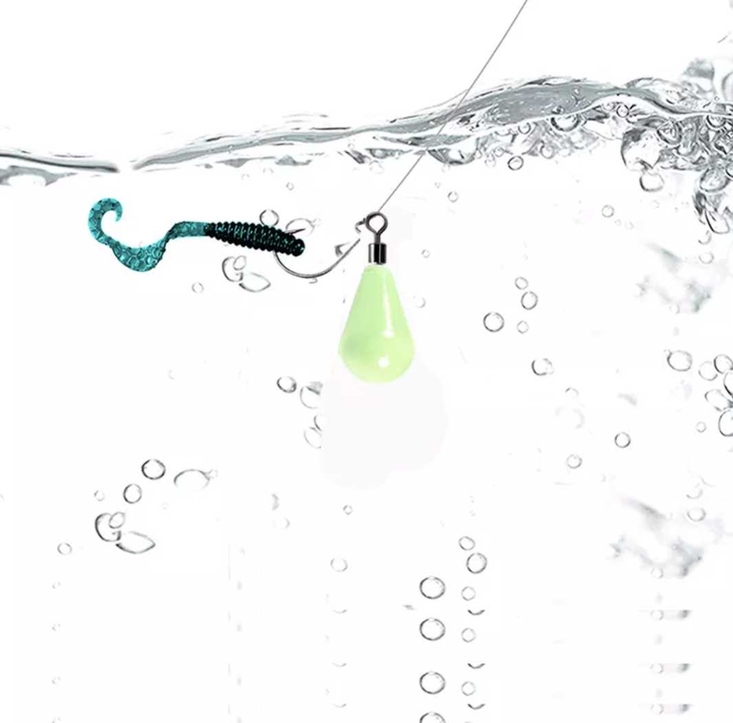 Luminous Pear Drop Fishing Sinker 60gnafni.com