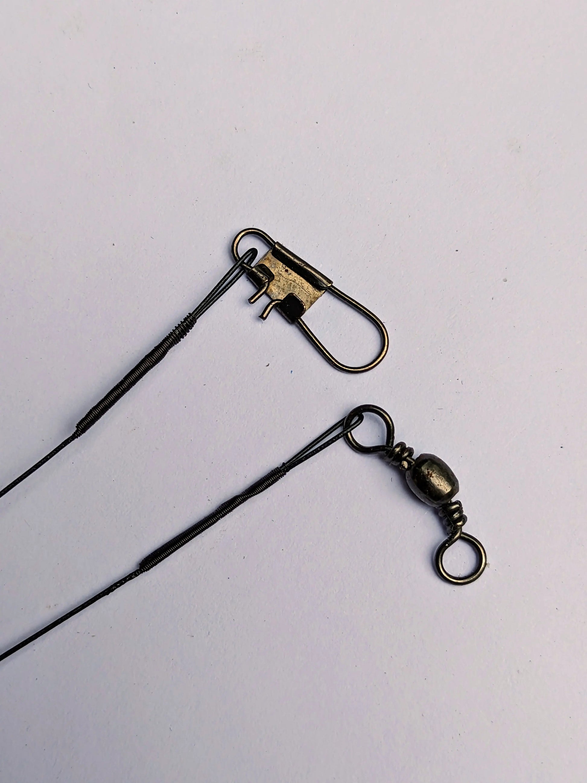 Metal Leader with Clip and Swivel 10 pack northatlanticfishing.com