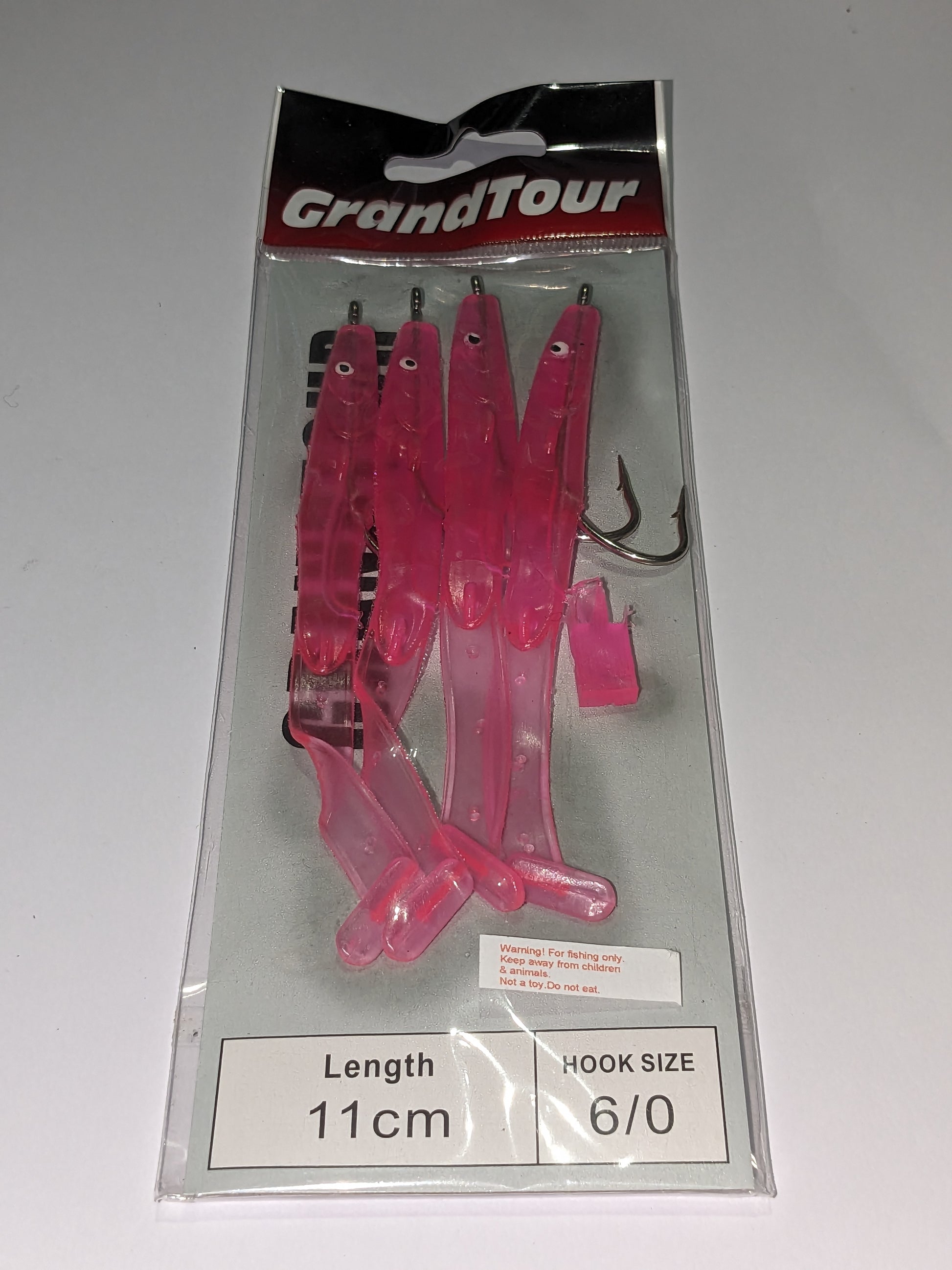 Pearl Pink Ready to fish Eels with 6/0 Hooks. – North Atlantic