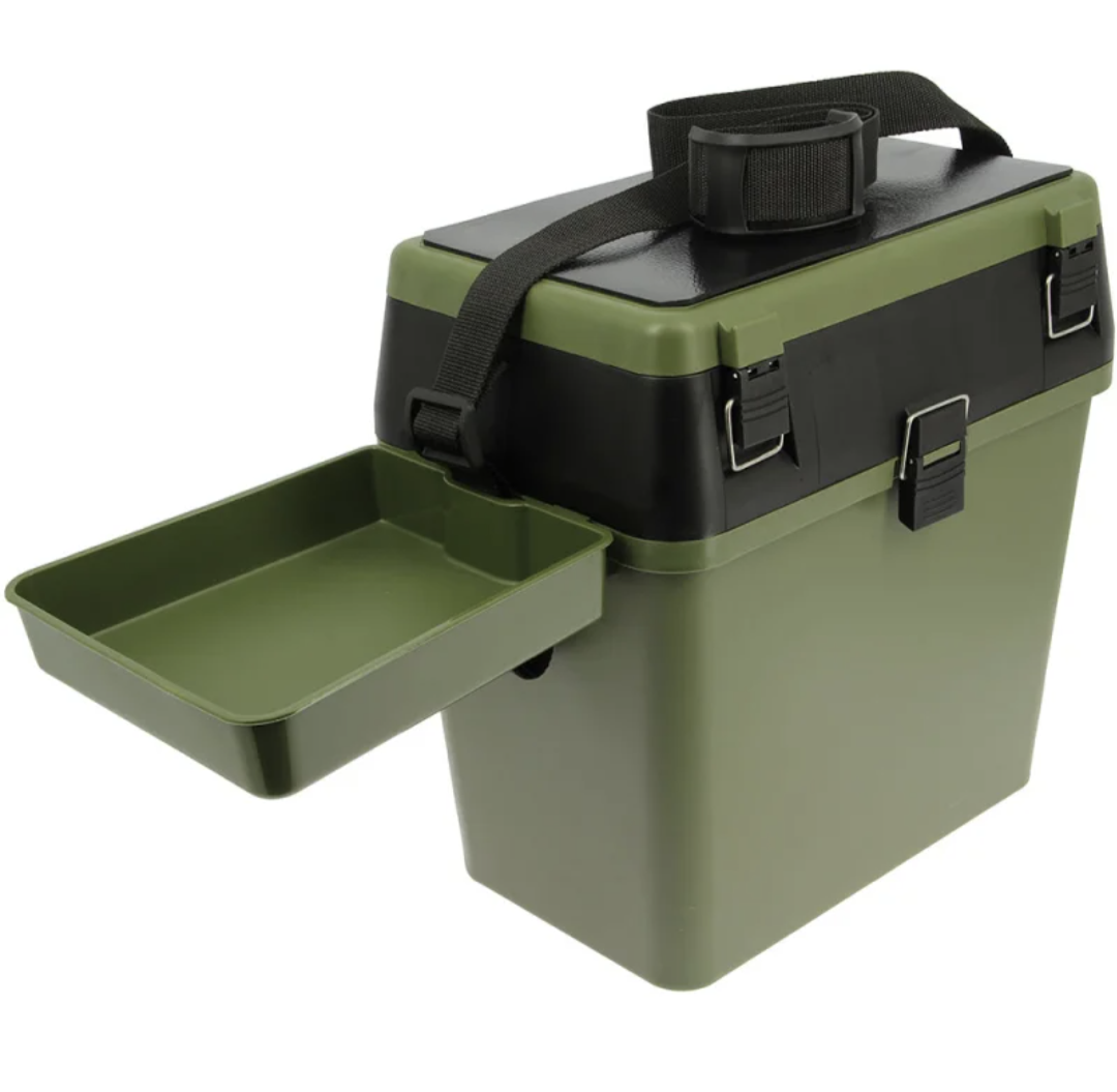 Angling Seat Box with Strap and Shelf - www.nafni.com