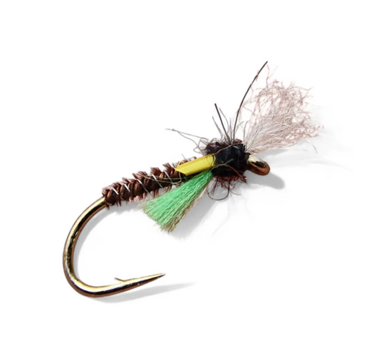 Lightweight Chartreuse Pheasant Tail Buzzer - www.nafni.com