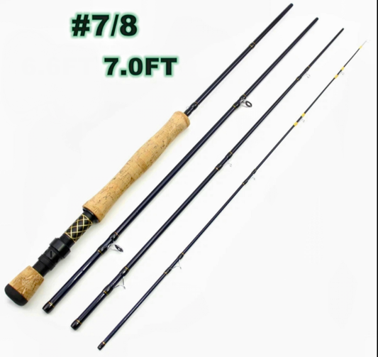 7ft Fly Rod #7/8 Medium - Fast Action - www.nafni.com