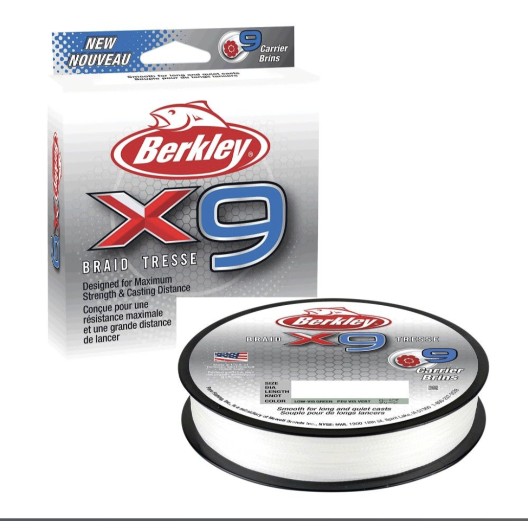 Berkley X9 9 Strand 300m Fishing Braid-Crystal - www.nafni.com