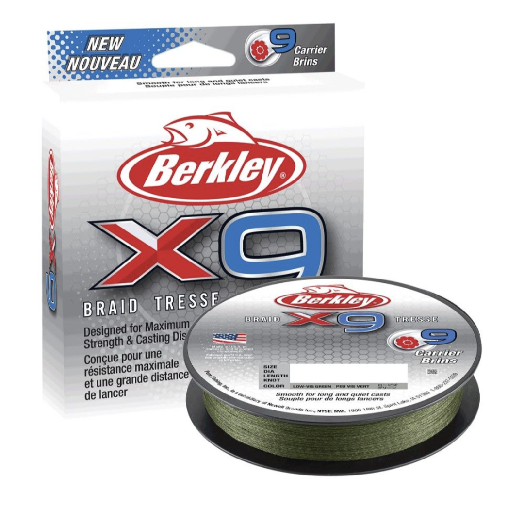 Berkley X9 9 Strand 300m Fishing Braid-Crystal - www.nafni.com