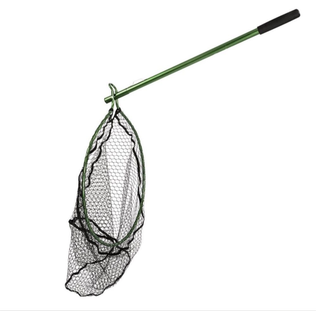 Snowbee Folding Salmon / Pike landing Net With Rubber Mesh - www.nafni.com