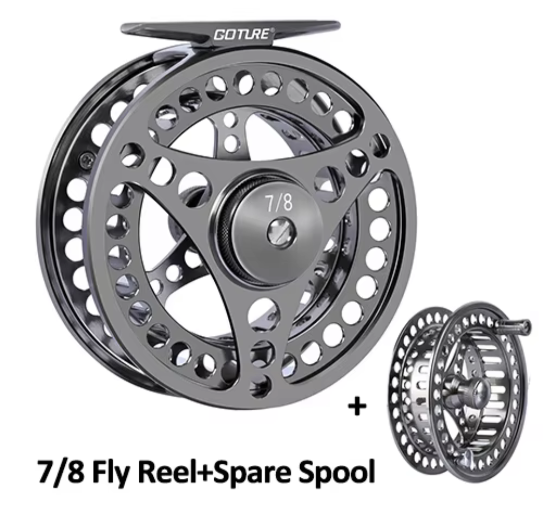 CNC Machine Drag System Fly Fishing Reel Spare Spool  northatlanticfishing.com