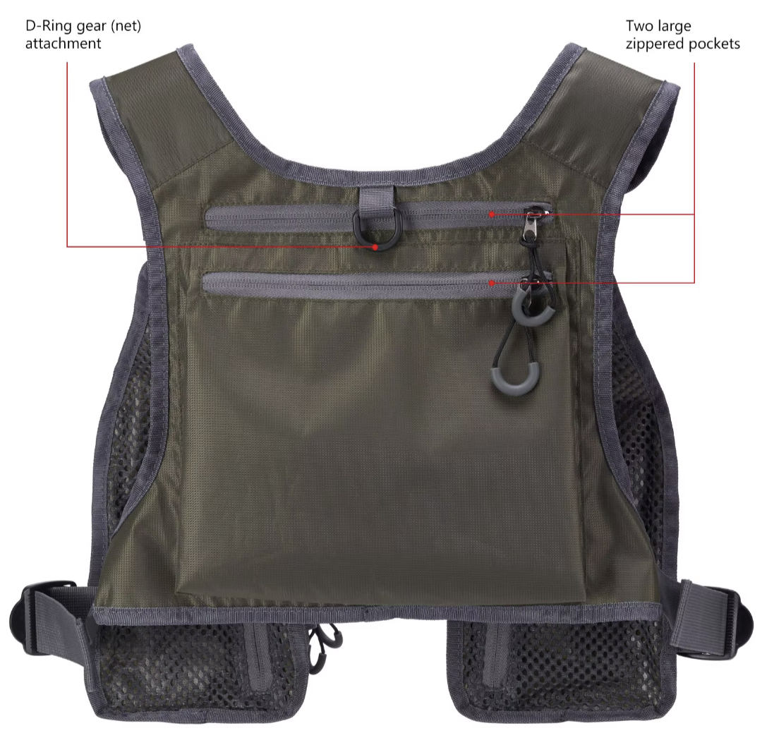 Ultra Light Multi Pocket Fishing Vest  northatlanticfishing.com