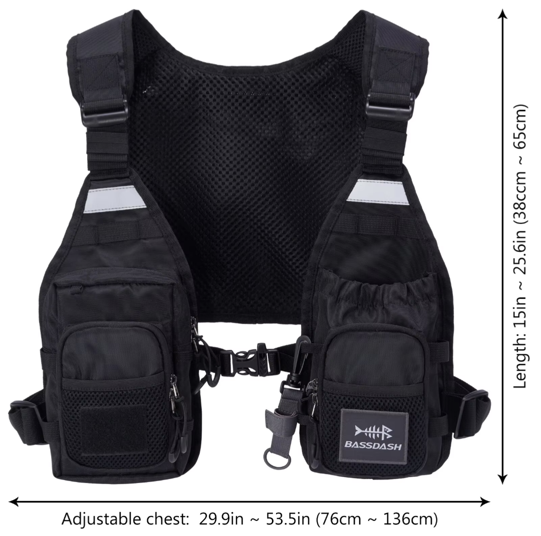 Ultra Light Multi Pocket Fishing Vest  northatlanticfishing.com