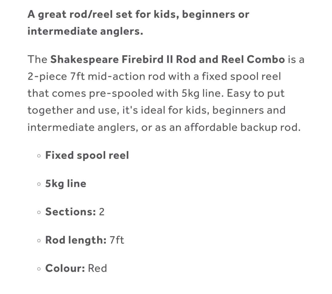 Shakespeare Firebird XT Fishing Rod and Reel Combo - %www.nafni.com%