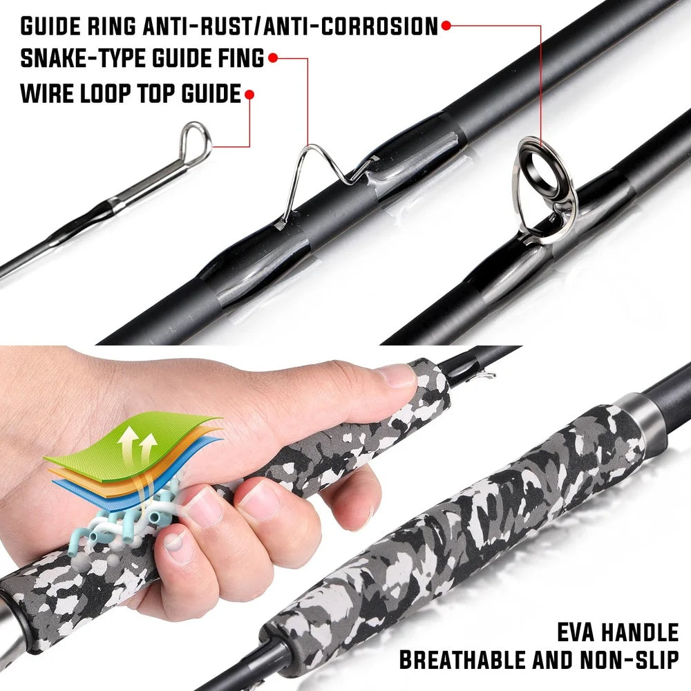 Fly Fishing Multi-section Rod 5/6 Reel Combination for Trout