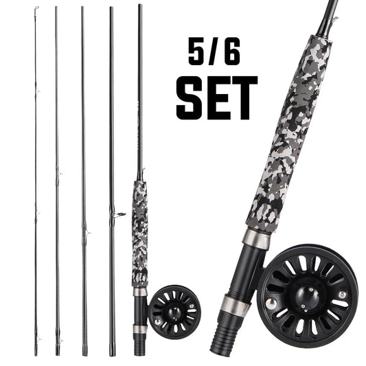 Fly Fishing Multi-section Rod 5/6 Reel Combination for Trout Leisure Fishing - North Atlantic Fishing Northern Ireland